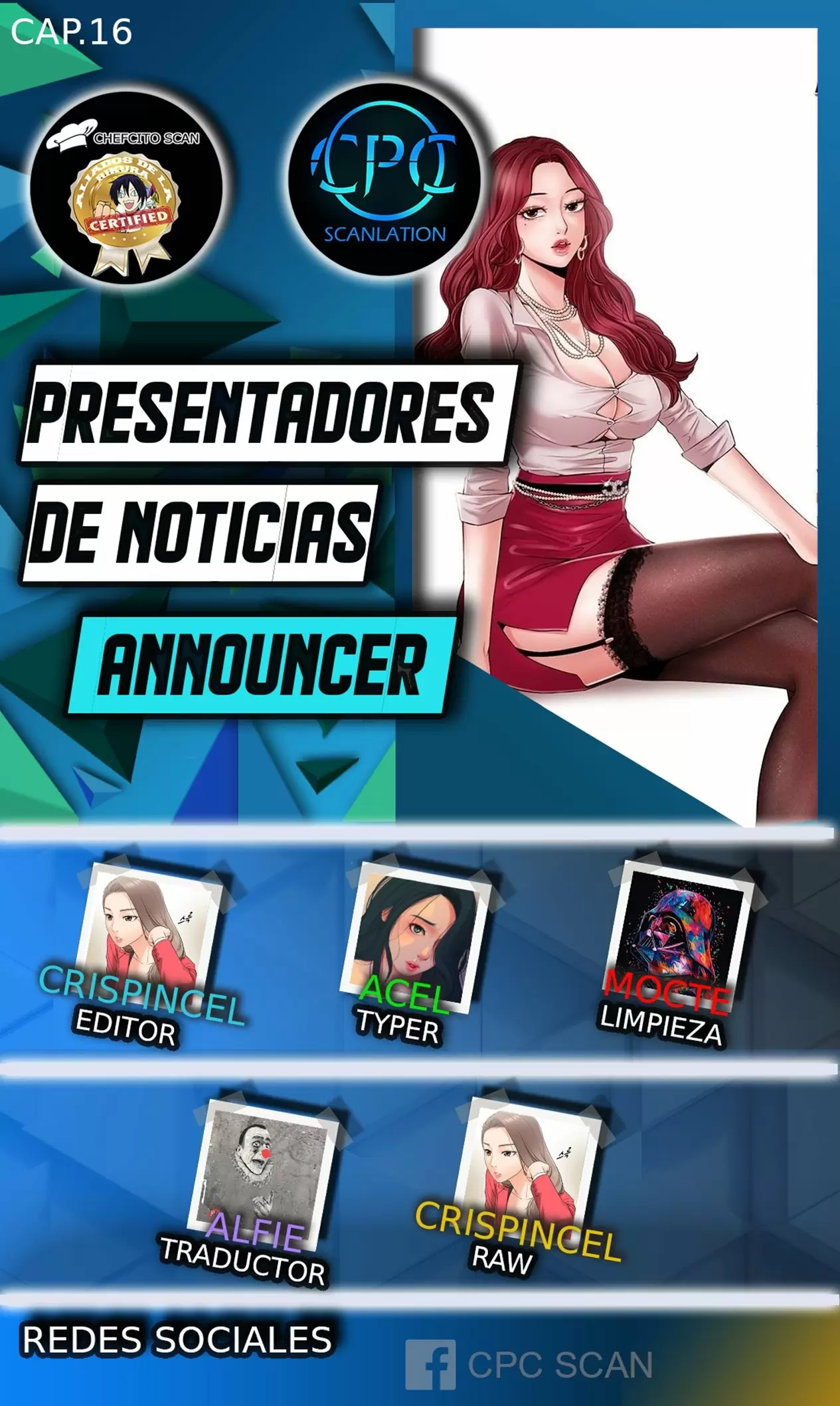 PRESENTADORES DE NOTICIA Capítulo 16 - Página 1