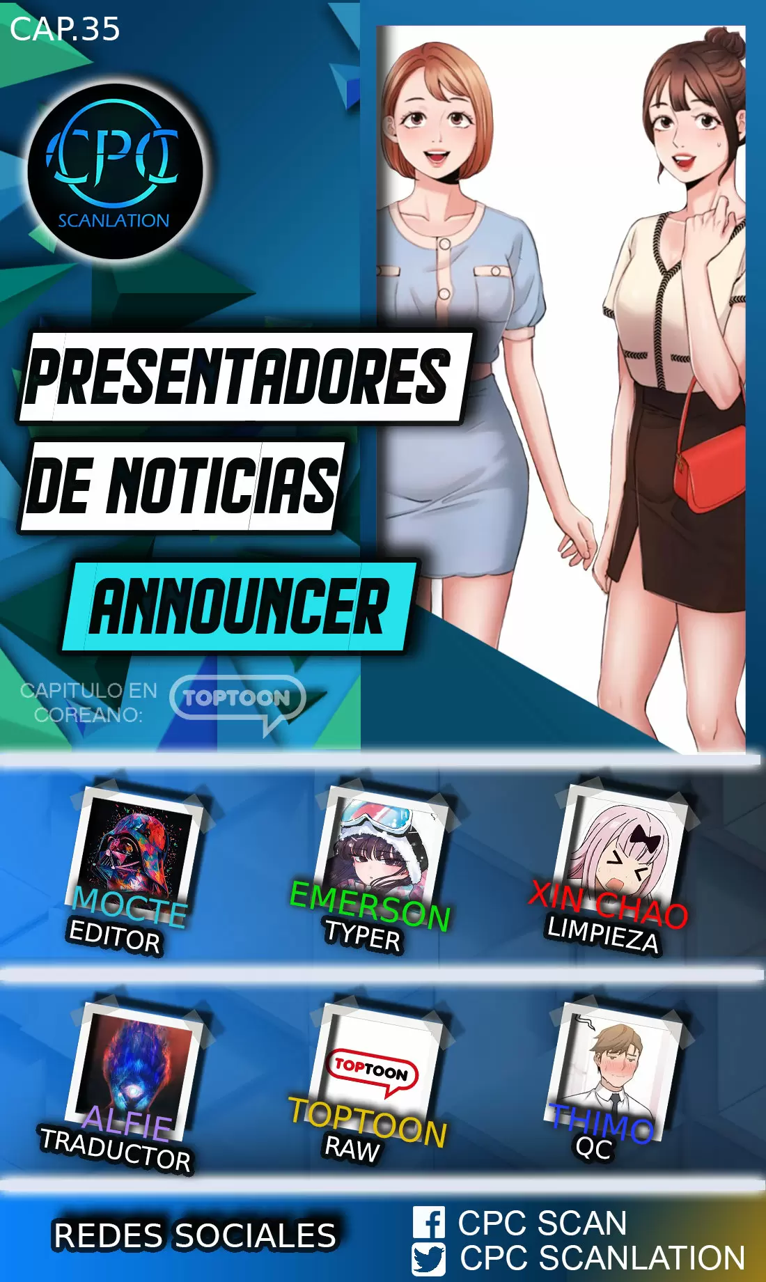 PRESENTADORES DE NOTICIA Capítulo 35 - Página 1